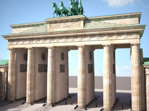 Brandemburg Berlin Gate Model 3D