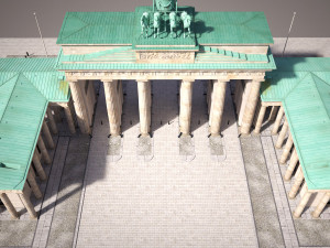 Brandemburg Berlin Gate Model 3D