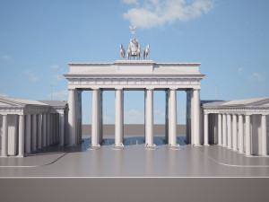 Brandemburg Berlin Gate Model 3D