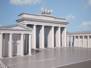 Brandemburg Berlin Gate Model 3D