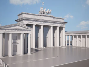 Brandemburg Berlin Gate 3D Model