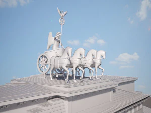 Brandemburg Berlin Gate 3D Model