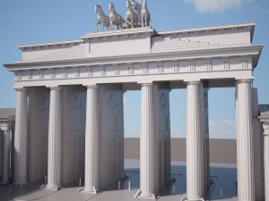 Brandemburg Berlin Gate Model 3D