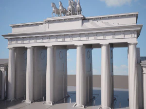 Brandemburg Berlin Gate 3D Model