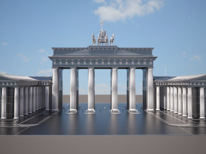 Brandemburg Berlin Gate Model 3D