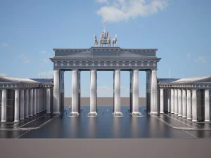 Brandemburg Berlin Gate 3D Model