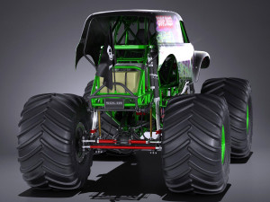 Grave Digger Monster Truck 3D 模型