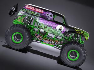 Grave Digger Monster Truck 3D 模型