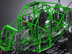 Grave Digger Monster Truck 3D Model