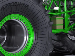 Grave Digger Monster Truck 3D Model