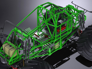 Grave Digger Monster Truck 3D 模型