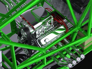 Grave Digger Monster Truck 3D Model