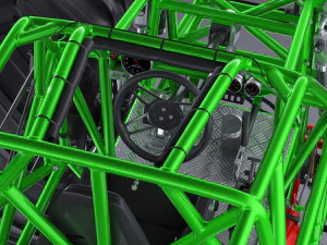 Grave Digger Monster Truck 3D Model