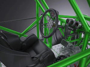 Grave Digger Monster Truck 3D Model