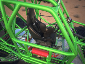 Grave Digger Monster Truck Desert Model 3D