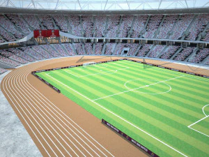 Olympic Stadium London 3D Model
