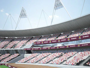 Olympic Stadium London 3D Model