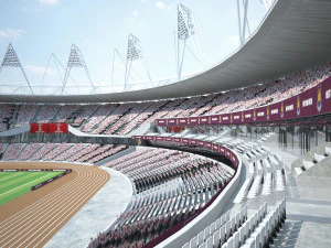 Olympic Stadium London 3D Model