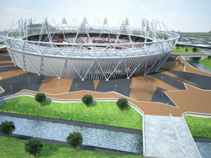 Olympic Stadium London 3D Model