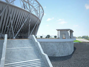 Olympic Stadium London 3D Model