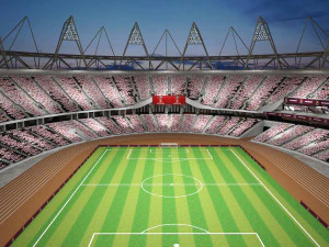 Olympic Stadium London 3D Model