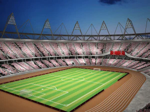 Olympic Stadium London 3D Model