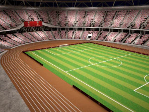 Olympic Stadium London 3D Model