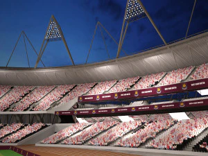 Olympic Stadium London 3D Model