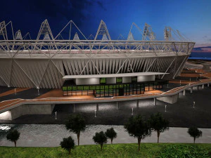 Olympic Stadium London 3D Model
