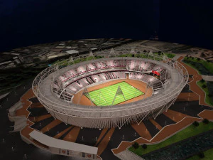 Olympic Stadium London 3D Model
