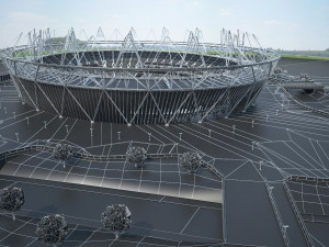 Olympic Stadium London Modelo 3D