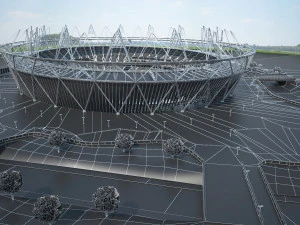 Olympic Stadium London 3D Model