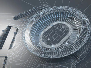 Olympic Stadium London 3D Model