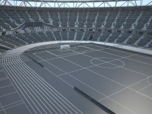 Olympic Stadium London 3D Model