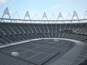 Olympic Stadium London 3D Model