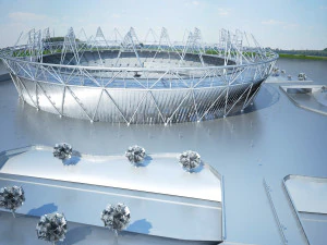 Olympic Stadium London 3D Model