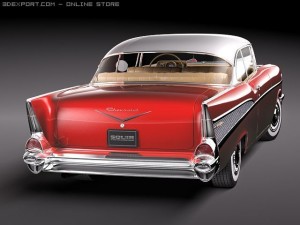 Chevrolet Bel Air 1957 Hardtop Coupe Modello 3D