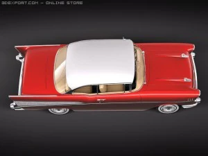 Chevrolet Bel Air 1957 Hardtop Coupe 3D Model