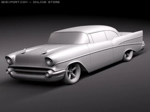 Chevrolet Belair 1957 Custom Lowrider 3D Model
