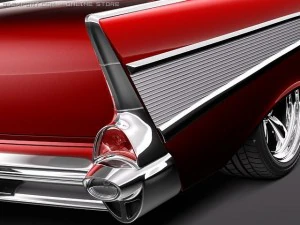 Chevrolet Belair 1957 Custom Lowrider 3D Model