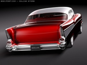 Chevrolet Belair 1957 Custom Lowrider 3D 모델