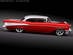 Chevrolet Belair 1957 Custom Lowrider 3D Model