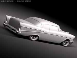 Chevrolet Belair 1957 Custom Lowrider 3D 모델