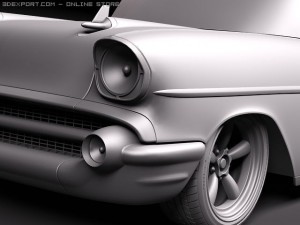 Chevrolet Belair 1957 Custom Lowrider 3D 모델