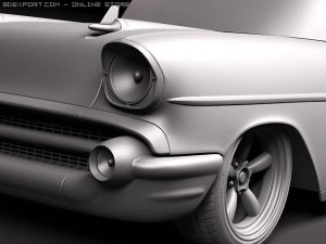 Chevrolet Belair 1957 Custom Lowrider 3D Model