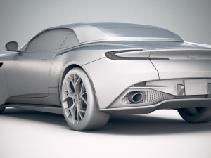 Aston Martin DB11 Volante 2019 3D Модель