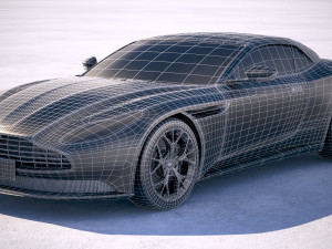 Aston Martin DB11 Volante 2019 3D Модель