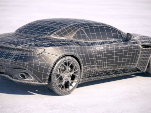 Aston Martin DB11 Volante 2019 3D Модель
