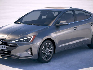 Hyundai Elantra 2019 Modelo 3D