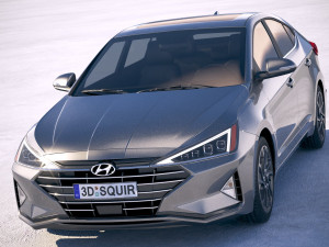 Hyundai Elantra 2019 3D 모델